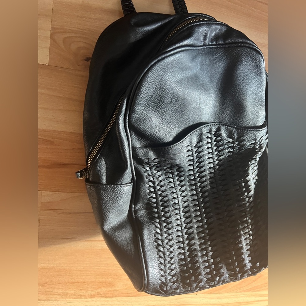 Medium Black Boho Backpack - image 7